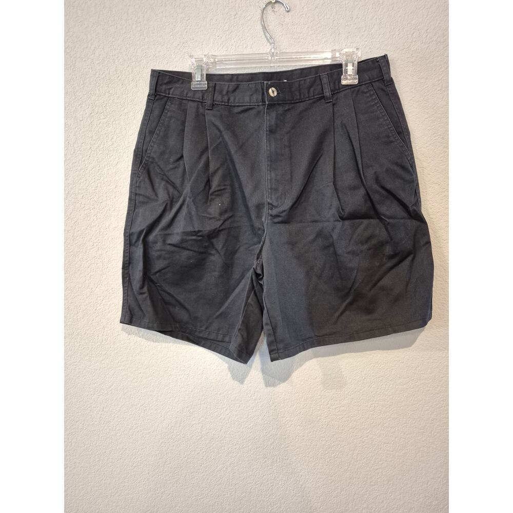 Chapel Hill Cotton Club Men's Size‎ 38 Pleated Chino Shorts Black